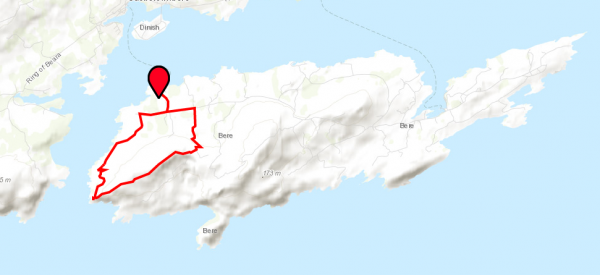 Map Of Bere Island - Bere Island